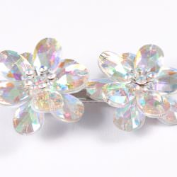 Double Diamond Flower Clip Ab