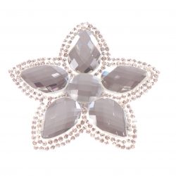 Single Bella Flower Clip Clear