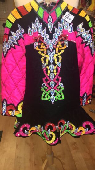 Black and Multicoloured Dress