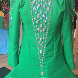 Green Dress front